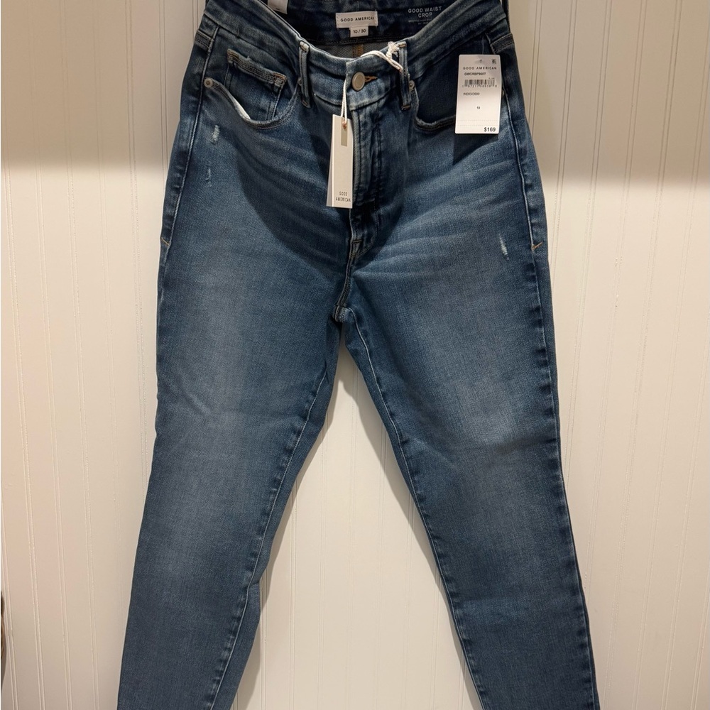 Good American Good Waist Crop Skinny Jeans